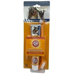 Arm & Hammer Complete Care Dog Dental Kit Toothbrush Toothpaste 2.5oz New